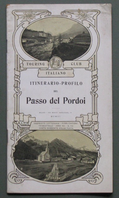 Itinerario-Profilo del Passo del Pordoi.