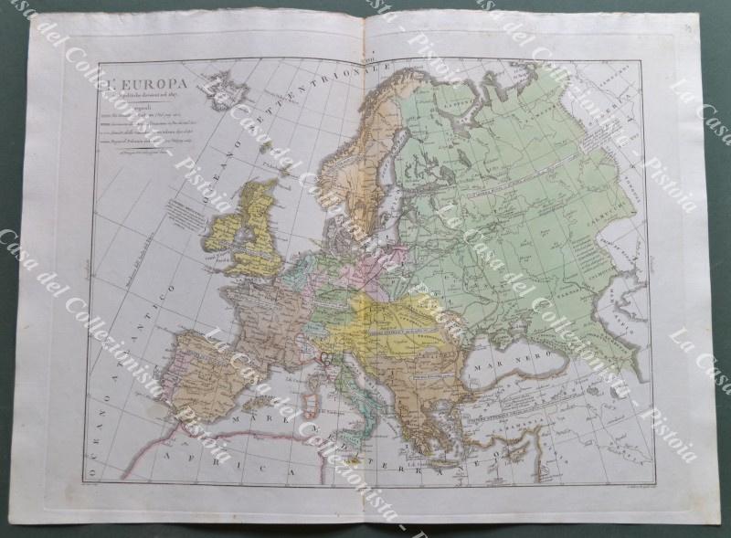 L&#39;EUROPA colle politiche e divisioni nel 1827. Da Atlante Le …