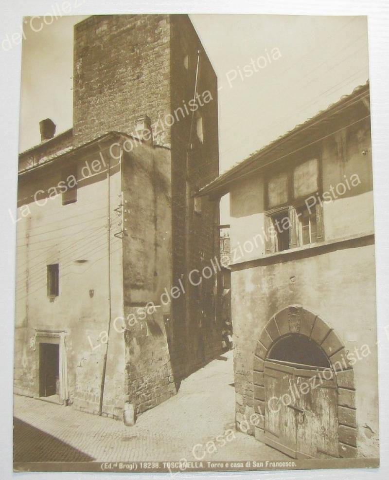 LAZIO. TOSCANELLA (Tuscania), Viterbo. Foto originale Brogi. Torre e Casa …