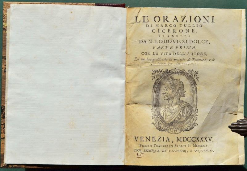 LE ORAZIONI DI MARCO TULLIO CICERONE TRADOTTE DA M. LODOVICO …