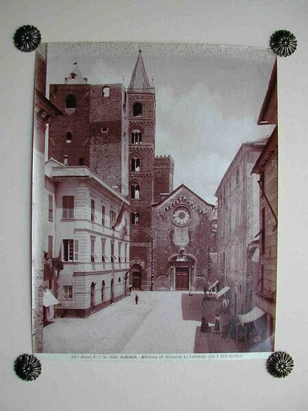 (Liguria) Albenga. Riviera di Genova. La Cattedrale.