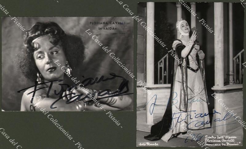 Lirica, teatro. FLORIANA CAVALLI (1926 - 2004), cantante lirica.