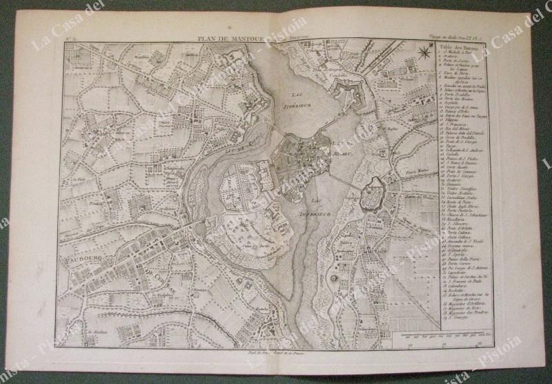 MANTOVA. ANNO 1796. &quot; Plan de Mantone&quot;. Da &quot;Voyage en …