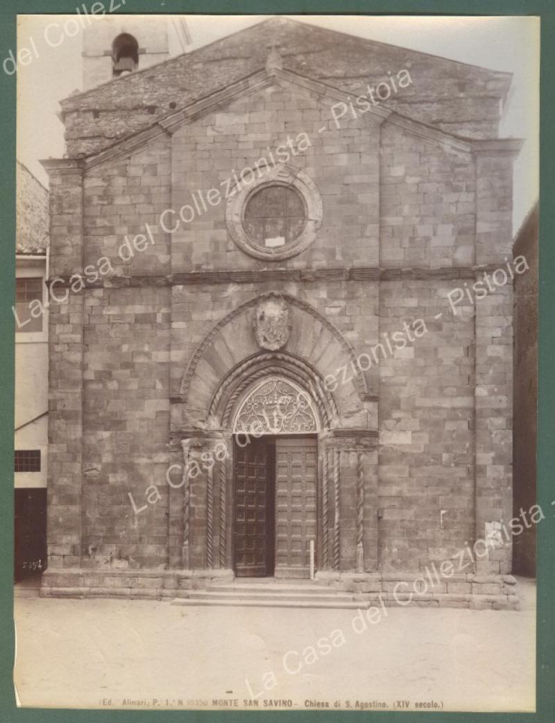 MONTE SAN SAVINO, Arezzo. Chiesa di S.Agostino. Foto originale Alinari …