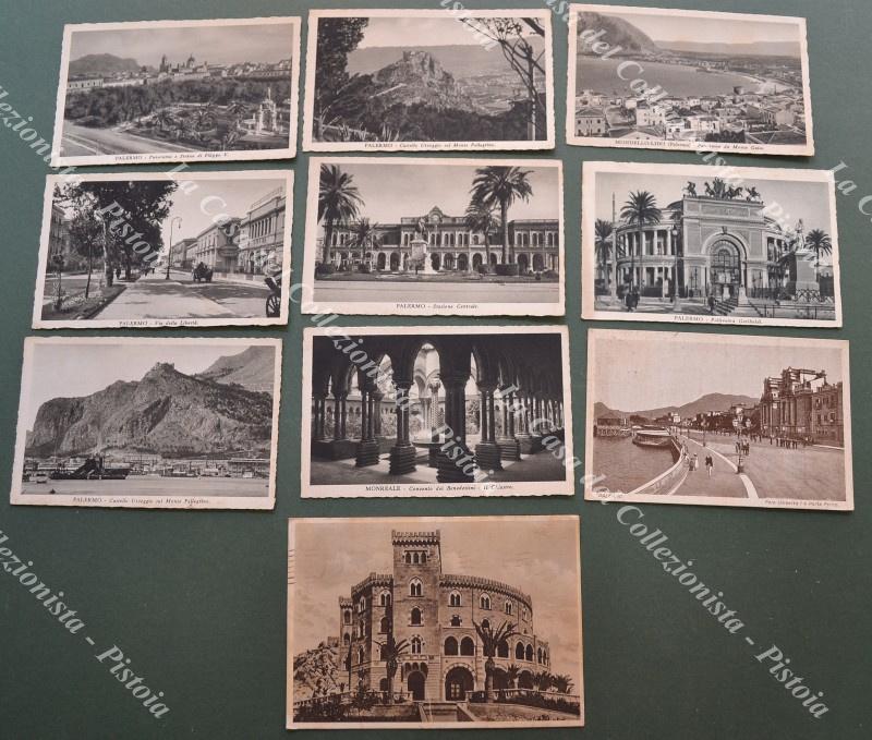 PALERMO. 10 cartoline d&#39;epoca (3 viaggiate 1932-1938).