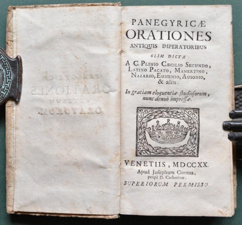 PANEGYRICAE ORATIONES ANTIQUIS IMPERATORIBUS.