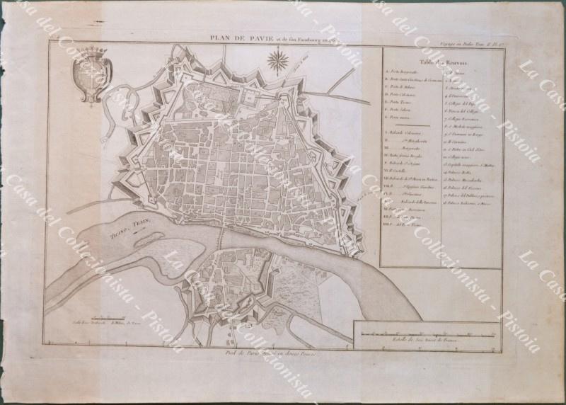 PAVIA. ‚ÄúPlan de Pavie et de son fauxbourg en 1768‚Äù. …