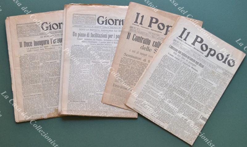 PERIODICI FASCISTI. 2 numeri del 1932 de IL POPOLO MARINARO …