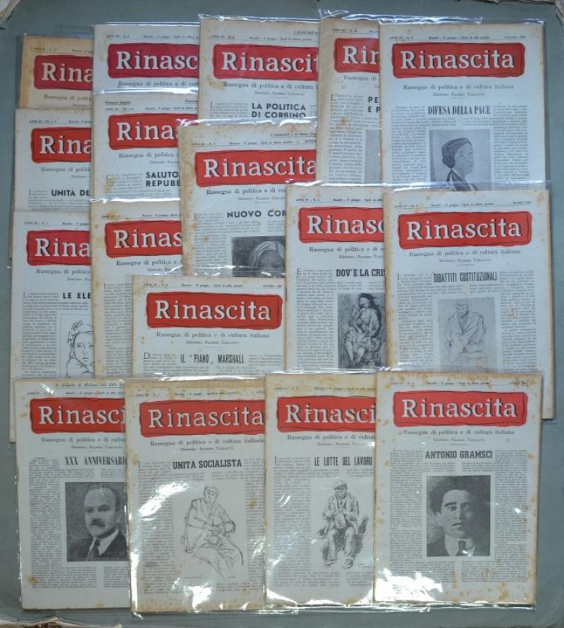 Periodico comunista. &quot;RINASCITA. Rassegna di politica di cultura italiana&quot;. 17 …