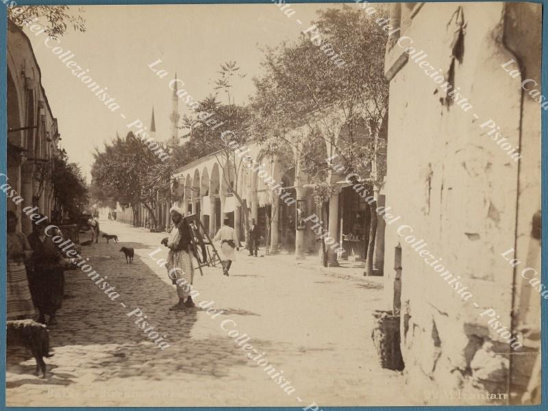 PHOTO MIHRAN IRANIAN. Costantinopoli. Foto originale all&#39;albumina, circa 1890: Barar