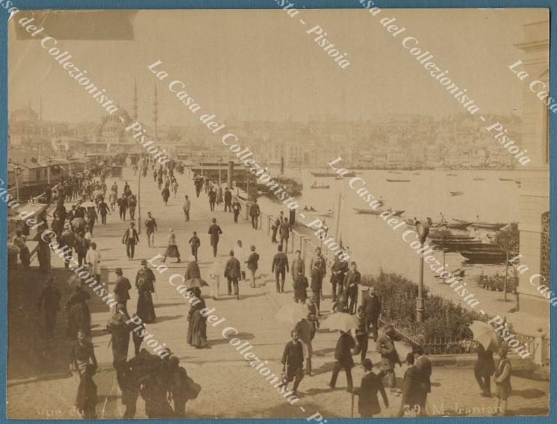 PHOTO MIHRAN IRANIAN. Costantinopoli. Foto originale all&#39;albumina, circa 1890: Vue …