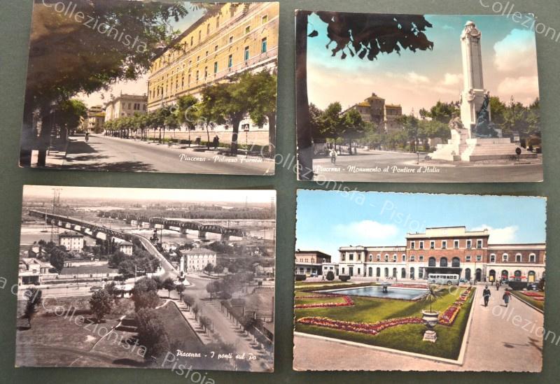 PIACENZA. 4 cartoline d&#39;epoca viaggiate