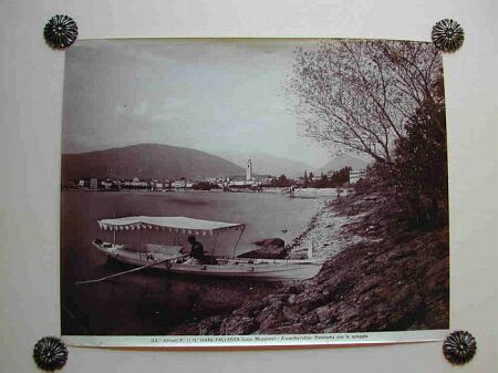 (Piemonte - Lago Maggiore) Pallanza, panorama con la spiaggia. Fotografia …