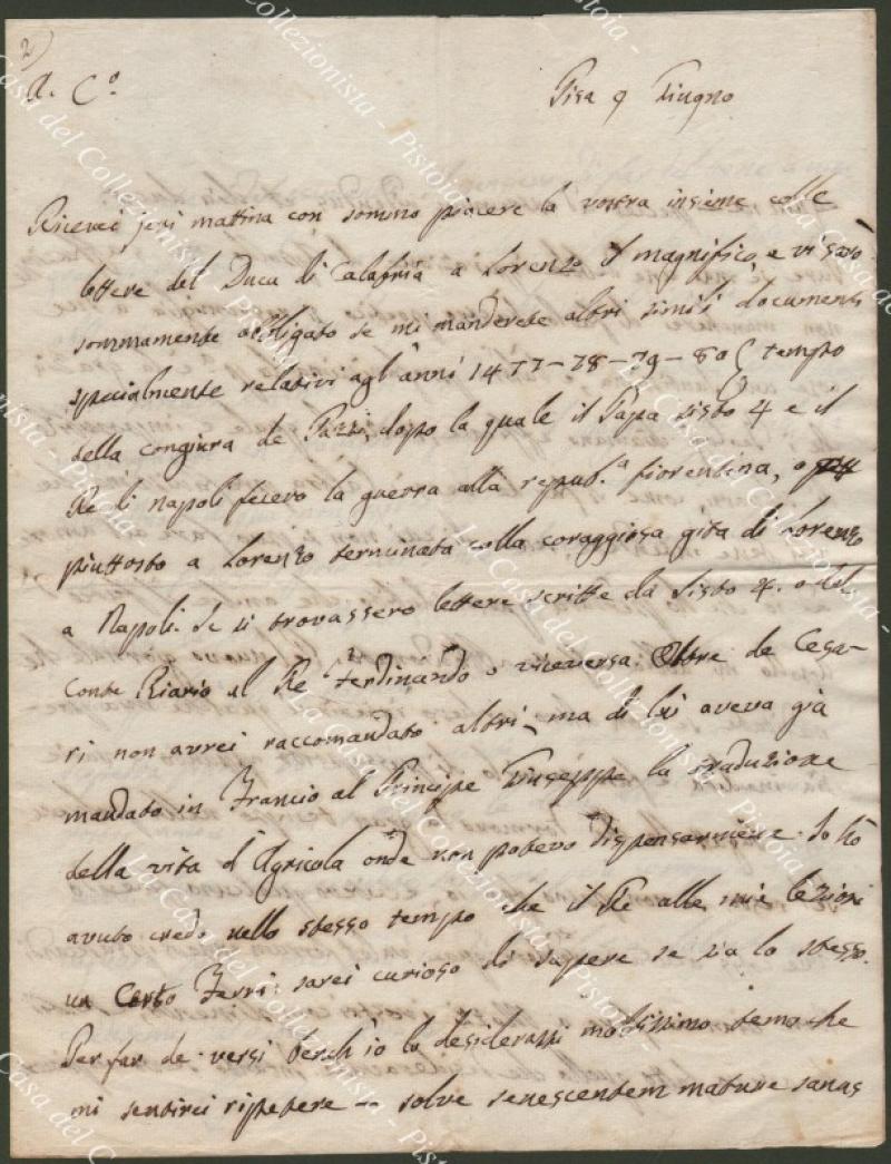 PIGNOTTI LORENZO (Figline Valdarno 1739 ‚Äì Pisa 1812). Poeta e …