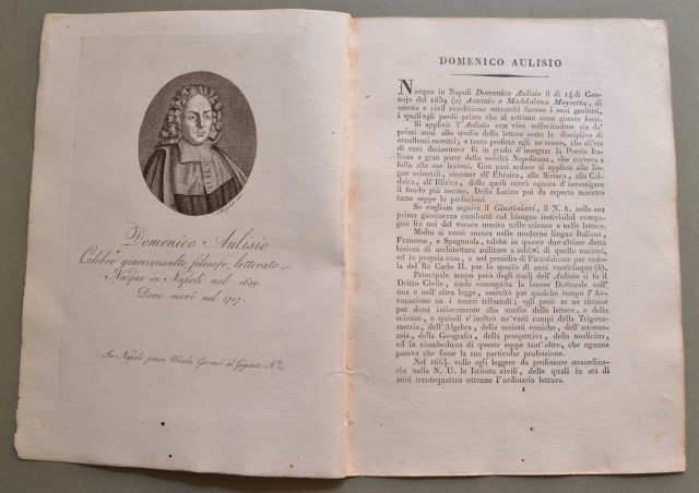 REGNO DI NAPOLI. Campania. DOMENICO AULISIO, nato a Napoli nel …
