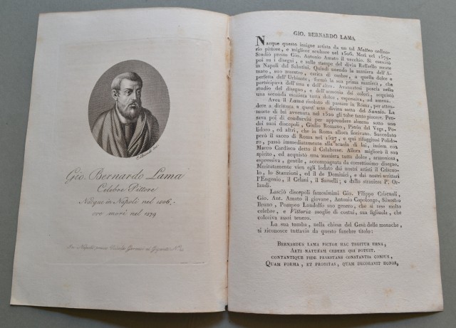 REGNO DI NAPOLI. Campania. GIO. BERNARDO LAMA, nato a Napoli …