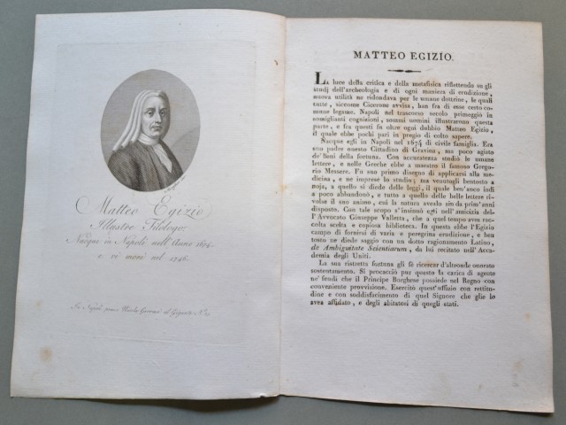 REGNO DI NAPOLI. Campania. MATTEO EGIZIO. Nacque in Napoli 1674 …