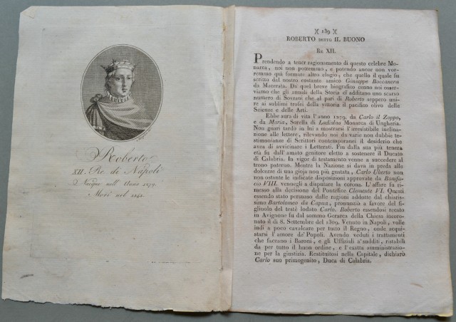 REGNO di NAPOLI. RE ROBERTO detto il Buono(1279-1343).