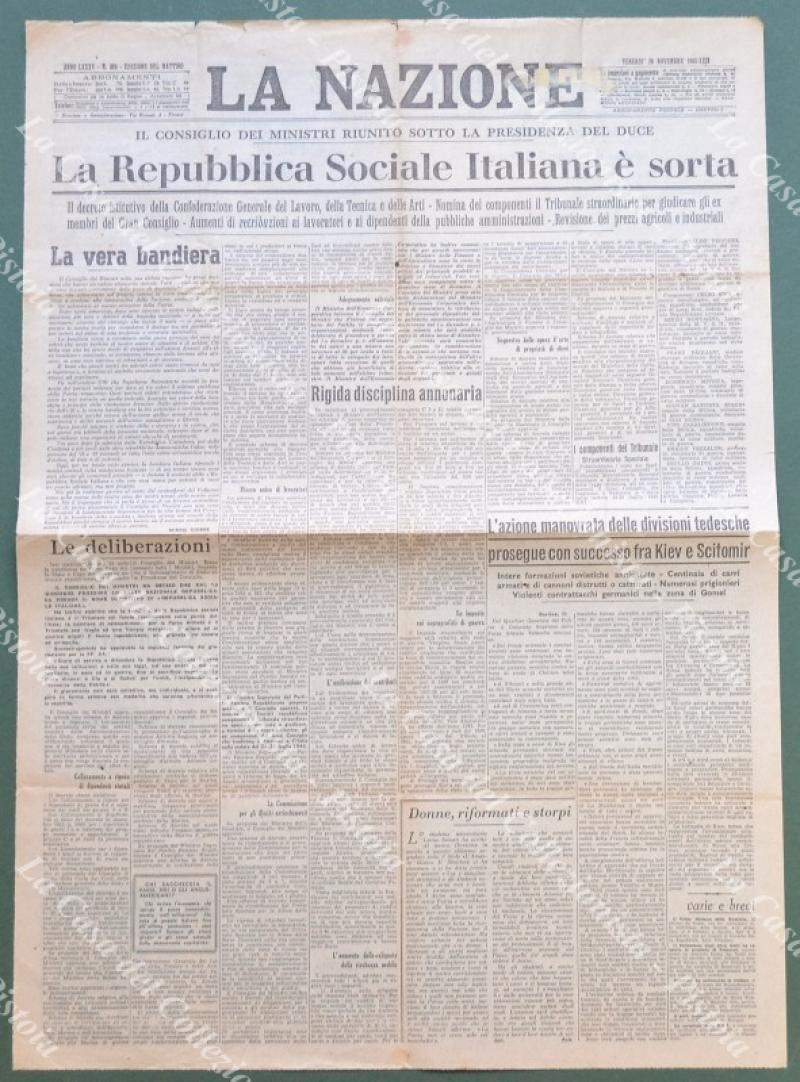 REPUBBLICA SOCIALE ITALIANA. LA REPUBBLICA SOCIALE ITALIANA E‚Äô SORTA. La …