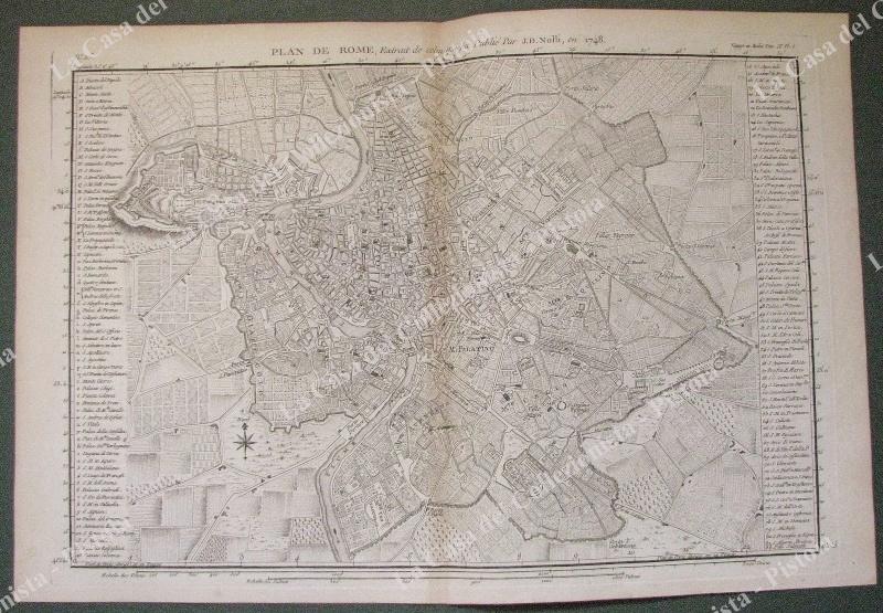 ROMA. ANNO 1796. &quot; Plan de Rome&quot;. Da &quot;Voyage en …