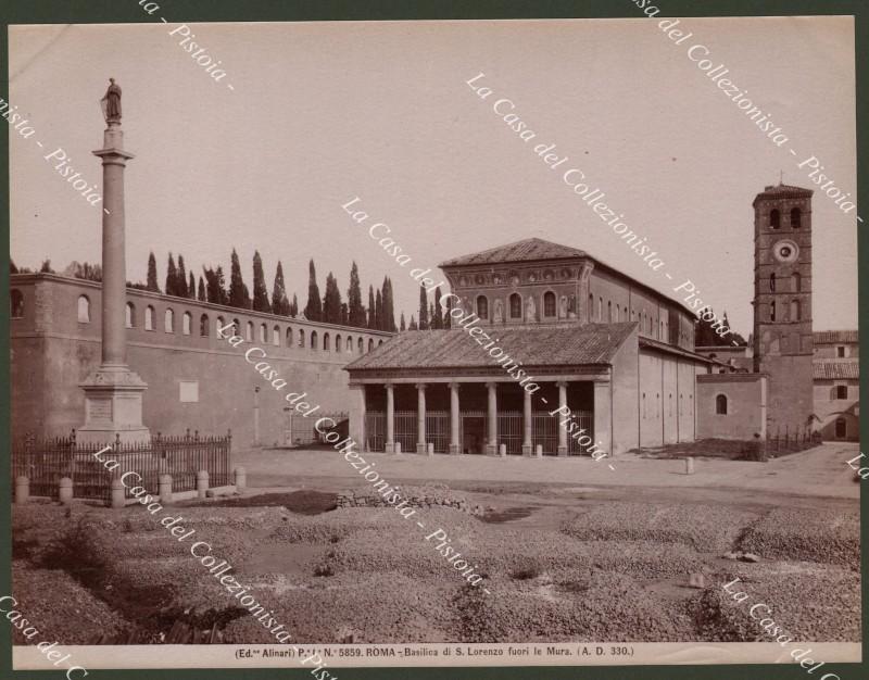 ROMA. Basilica di S. Lorenzo fuori le Mura. Fotografia originale, …