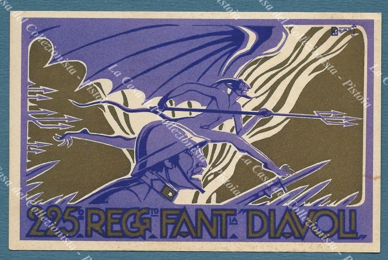 ROSATI. 225 Reggimento Fanteria Diavoli. Cartolina d&#39;epoca