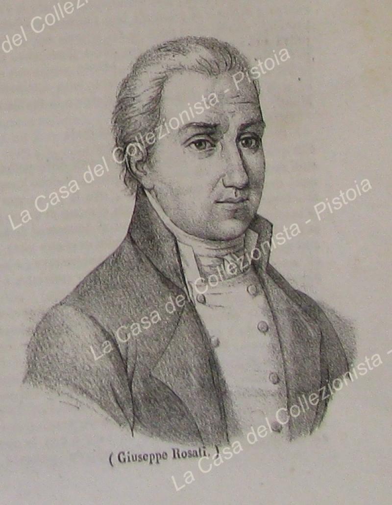 ROSATI GIUSEPPE di Foggia. Ritratto e biografia. Poliorama Pittoresco 1838