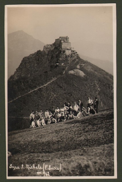 SAGRA S. MICHELE, Val di Susa, Torino. Cartolina fotografica, circa …