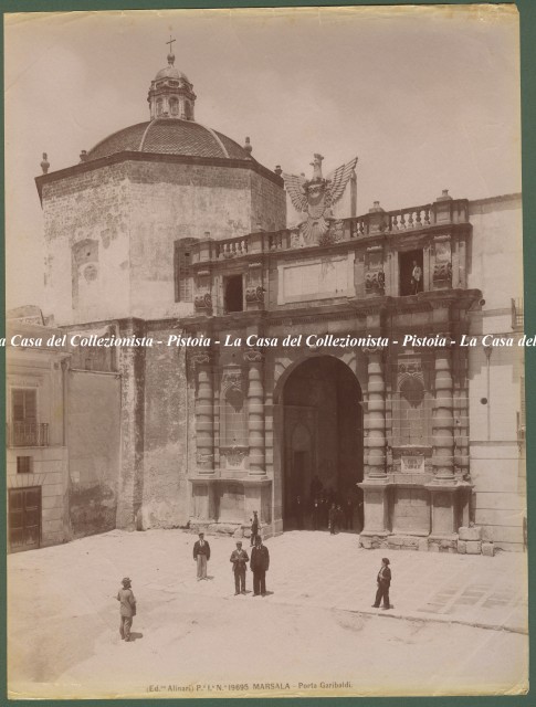 (Sicilia) Marsala - foto depoca. Porta Garibaldi.