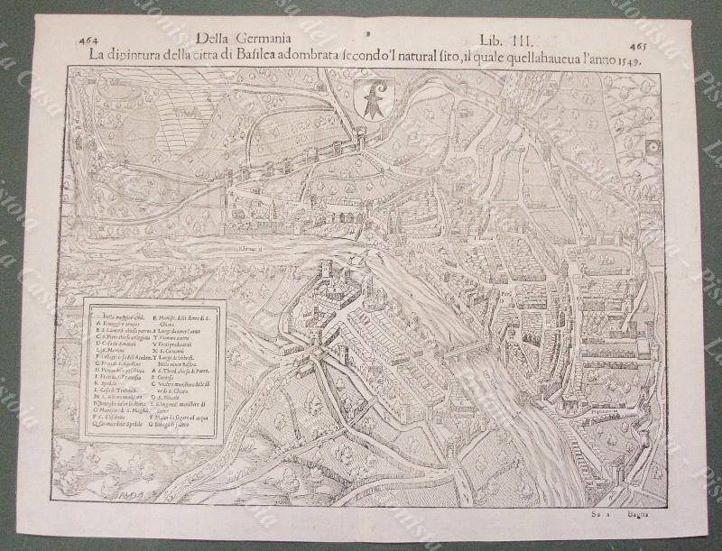 SVIZZERA ‚Äì BASILEA. Munster, circa 1580. Xilografia, a retro testo …