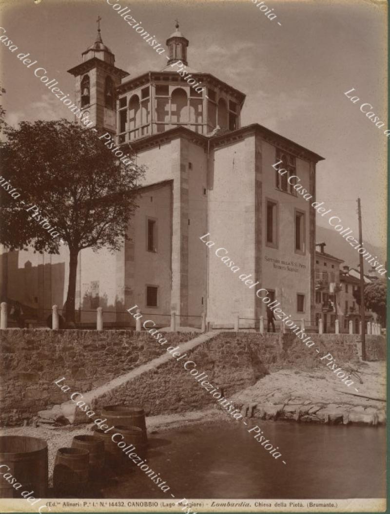 Svizzera, Lago Maggiore. CANOBBIO. Chiesa della Piet√†. Fotografia originale, fine …