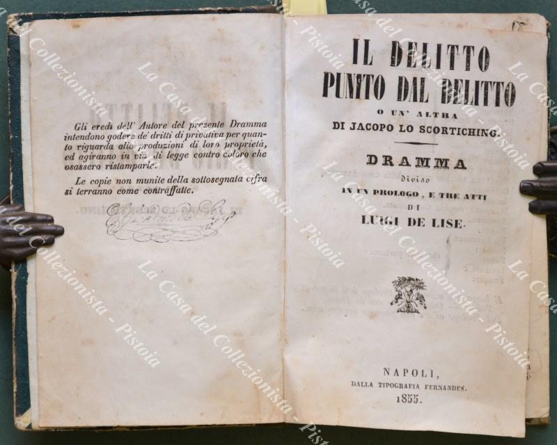 (Teatro napoletano) DE LISE LUIGI. L&#39;opera contiene 5 drammi del …