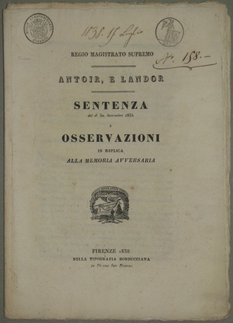 (Toscana - Fiesole) Lite fra i proprietari della villa dello …