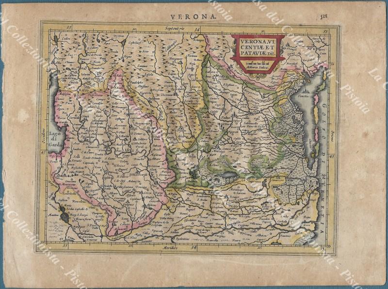 VENETO - FRIULI. VERONA, VICENTIAE ET PATAVIAE. Gerardo Mercatore, Amsterdam, …