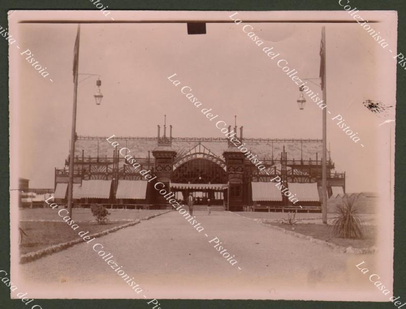 VIAREGGIO. Stabilimento Nettuno. Foto originale, inizio 1900.