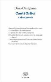 Canti orfici: e altre poesie