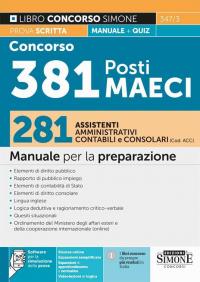 Concorso 381 Posti MAECI 281 Assistenti Aministrativi Contabili e Consolari …