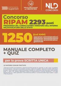 Concorso RIPAM. 2293 posti MEF, Presidenza del consiglio, Ministero dell'interno, …