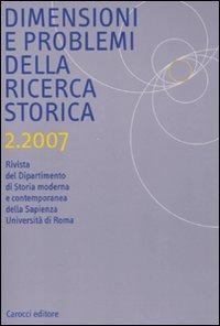 Dimensioni e problemi della ricerca storica. Rivista del Dipartimento di …