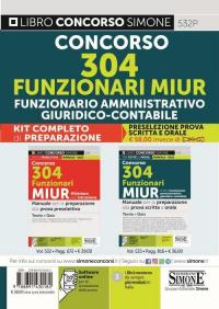 Kit completo di preparazione (532+533). Concorso 304 funzionari MIUR Ministero …