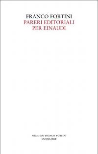 Pareri editoriali per Einaudi