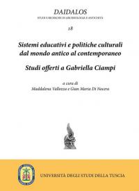 Sistemi educativi e politiche culturali dal mondo antico al contemporaneo. …