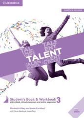 Talent Level 3 Student's Book/Workbook Combo with eBook [Lingua inglese]: …