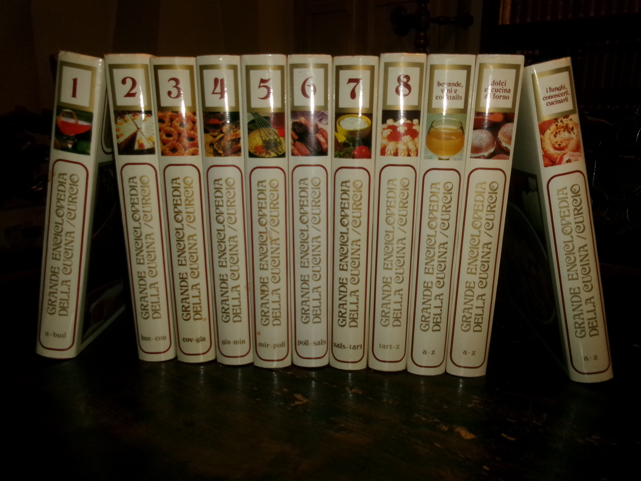 11 volumi Grande Enciclopedia Della Cucina Curcio 1972