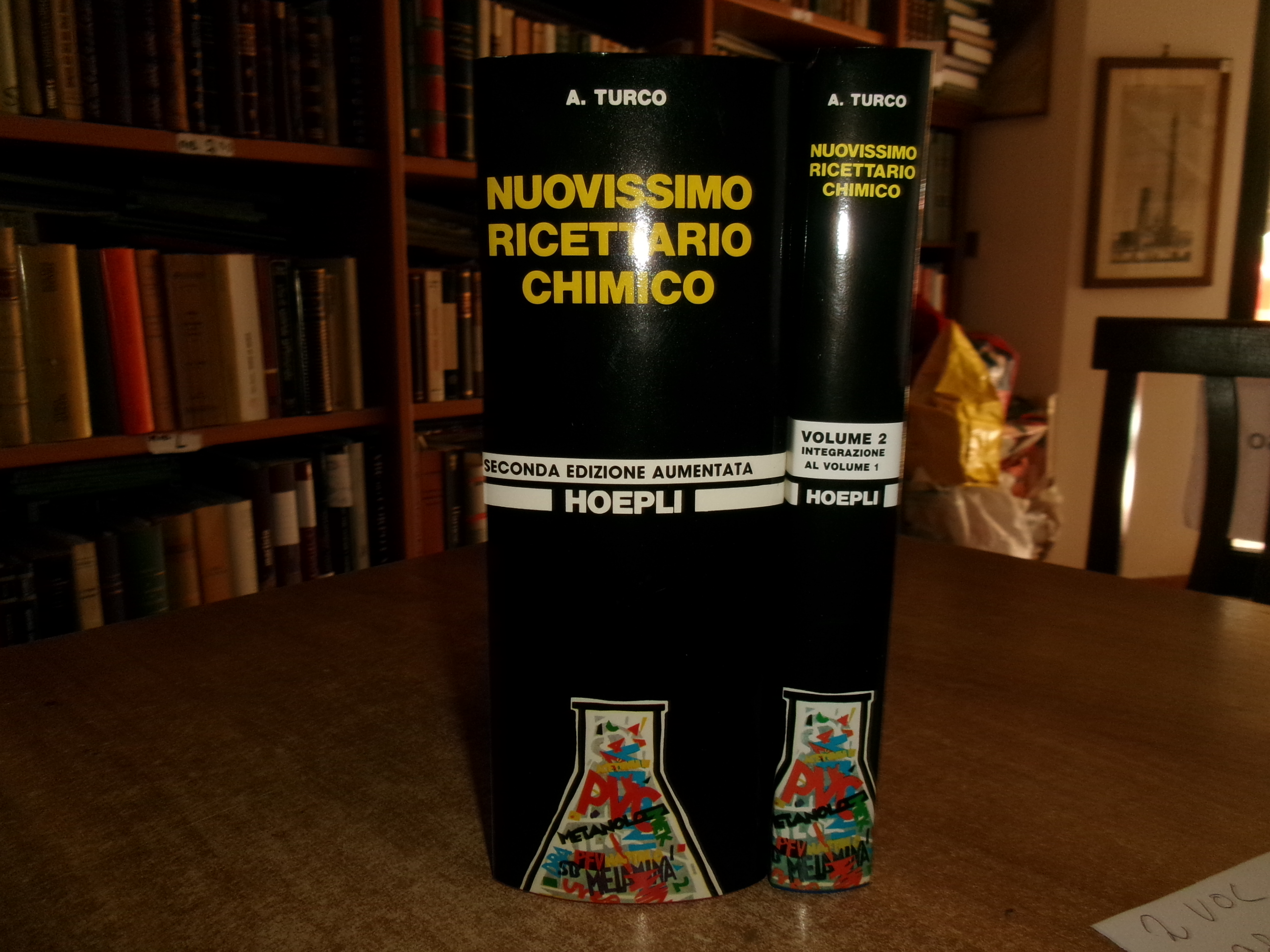 A. TURCO. Nuovissimo Ricettario Chimico Hoepli seconda edizione in 2 …