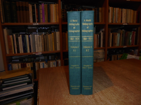 A World Bibliography of Bibliographies 1964-1974. A list of works …