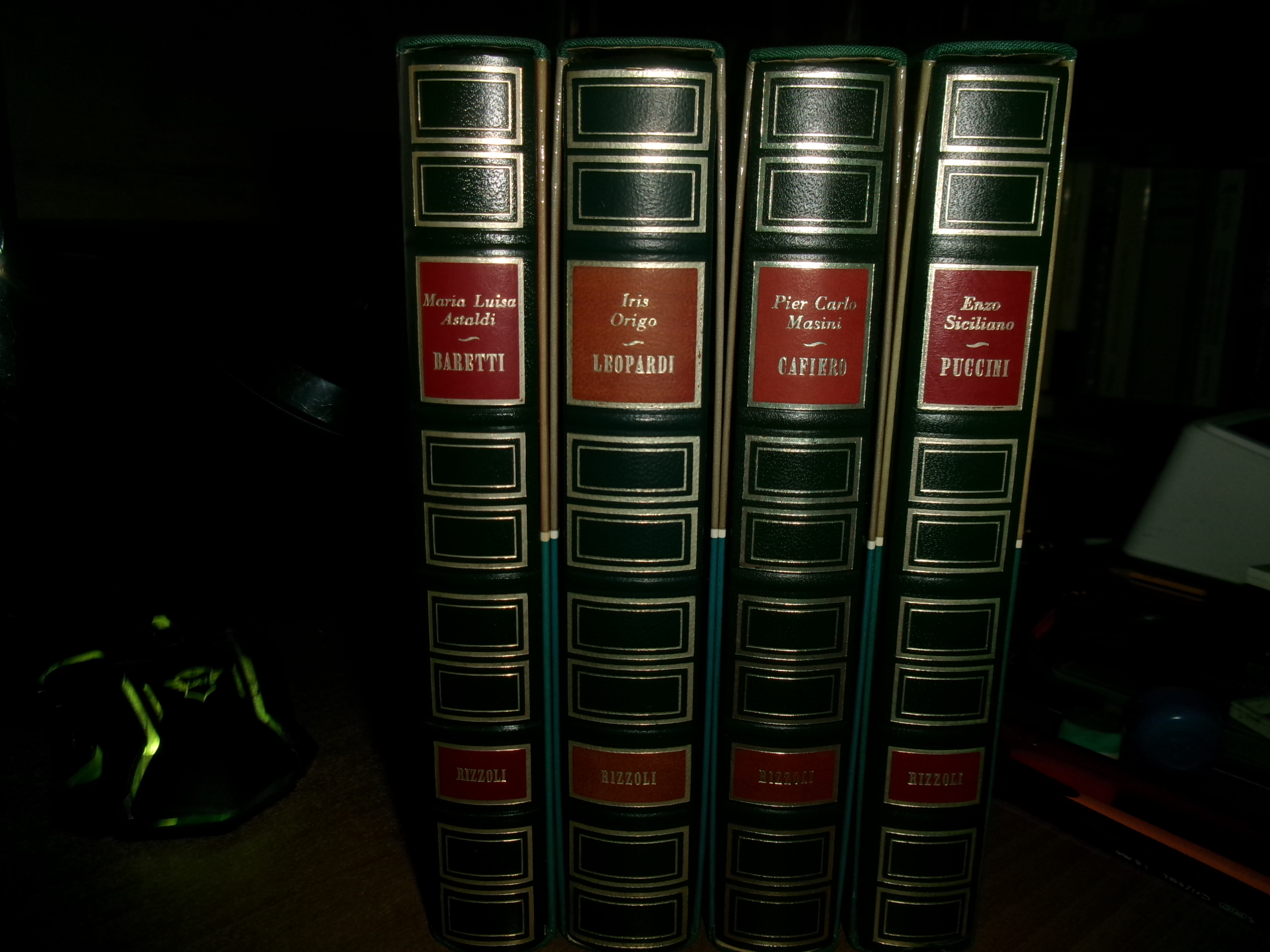 AA. VV. 4 volumi di INDRO MONTANELLI. Puccini-Cafiero-Leopardi-Baretti 1974...