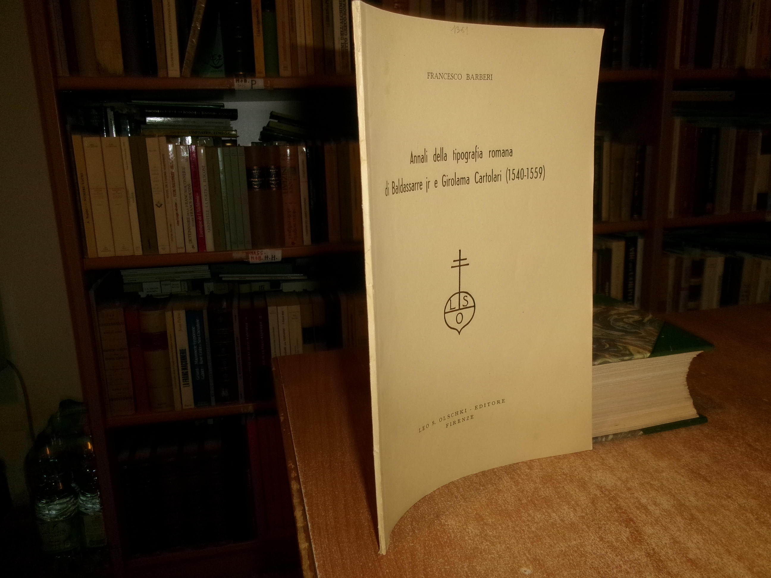 Annali della tipografia romana di Baldassarre Jr e Girolama Cartolari …