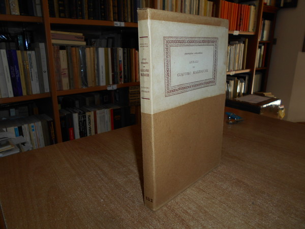 ANNALI Tipografici di GIACOMO MAZZOCCHI