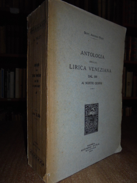 Antologia della Lirica Veneziana dal 500 ai nostri giorni